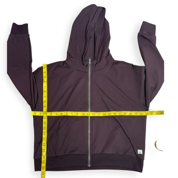 Vuori Halo Modern Full Zip Hoodie Raisin - Picture 6 of 9